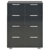 Sideboard High Gloss Black 60x35x80 cm Engineered Wood 283713