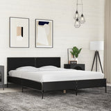 Bed Frame without Mattress Black 150x200 cm King Size 3280002