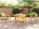 5 Piece Garden Dining Set Solid Wood Acacia 3334770