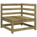 ZNTS 8 Piece Garden Sofa Set Impregnated Wood Pine 3299322