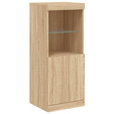 Sideboard with LED Lights Sonoma Oak 41x37x100 cm 836688
