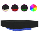 Coffee Table Black Oak 100 x 100 x 31 cm Engineered Wood 863008