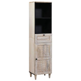 Bathroom Furniture Set with Drawer 3 pcs White Solid mango wood 3310073