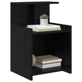 Bedside Cabinet 2 pcs Black Oak 40 x 35 x 60 cm Engineered Wood 875139
