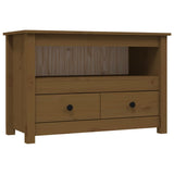 TV Cabinet Honey Brown 79x35x52 cm Solid Wood Pine 821500