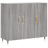 Sideboard Grey Sonoma 90x34x80 cm Engineered Wood 828090