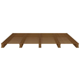 Pallet Bed without Mattress Honey Brown 120x200 cm Solid Wood 821390