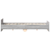 Bed Frame without Mattress Grey Sonoma 160x200 cm 3203766