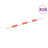 Retractable Traffic Cone Bars 10 pcs ABS 116-197 cm 153110