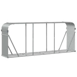 Log Holder Light Grey 234x45x100 cm Galvanised Steel 364555