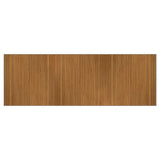 Rug Rectangular Brown 100x300 cm Bamboo 376950
