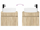 Bathroom Cabinet Set 3 pcs Sonoma Oak 49 x 44.5 x 65.5 cm 3405779