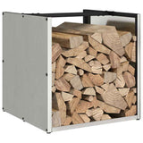 Firewood Rack 40x40x40 cm Stainless Steel 864241