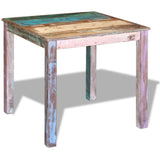 ZNTS Dining Table Solid Reclaimed Wood 80x82x76 cm 243452