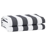 Awning Replacement Fabric Anthracite and White 1000 x 160 cm 42000820