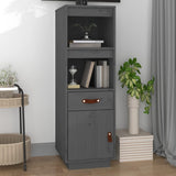 Highboard Grey 34x40x108,5 cm Solid Wood Pine 820154