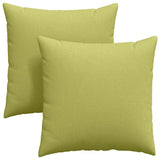 Sofa Pillows 2 pcs Light Green 80 x 80 cm Fabric 42014050