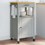 Kitchen Trolley MONZA 48x40x88.5 cm Solid Wood Pine 376089