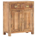 Sideboard 65x30x75 cm Solid Rough Mango Wood 247735