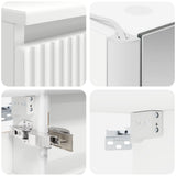 Bathroom Cabinet Set 5 pcs White Engineered Wood 3407303