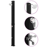 Outdoor Solar Shower with Shower Head and Faucet 35 L Black 92942