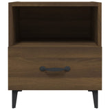 Bedside Cabinets 2 pcs Brown Oak Engineered Wood 817308