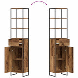 Bathroom Cabinet Old Wood 40 x 30 x 180 cm Engineered Wood 886496