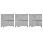 Sideboards 3 pcs Concrete Grey Engineered Wood 3190193