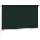 Outdoor Roller Blind 240x140 cm Dark Green HDPE 312818