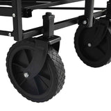 Folding Hand Trolley Grey 105 x 56.5 x 116 cm Oxford Cloth 42020664