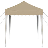 Pop-up Party Tent 195 x 195 x 245 cm Cream Oxford Fabric 42019713