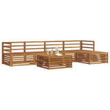 Outdoor Sofa Set 6 pcs Natural Solid Acacia Wood 3373319