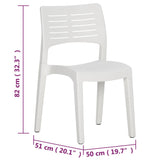 Garden Chairs 2 pcs White Polypropylene 317729