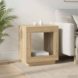Side Table Sonoma Oak 60 x 40 x 65 cm Engineered Wood 899897