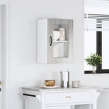Kitchen Wall Cabinet with Glass Door Kalmar Grey Sonoma Engineered Wood 853533