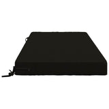 Seat Cushion SOEST 100% Polyester Black 120 x 80 x 10 cm 946796