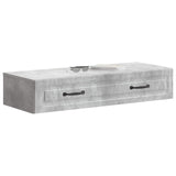 Wall-Mounted Side Table Concrete Grey 87.5 x 34.5 x 17 cm 899348