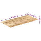 Table Top Solid Mango Wood 15-16 mm 100x60 cm 286013