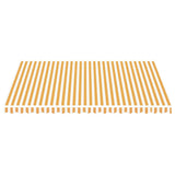Replacement Fabric for Awning Yellow and White 4.5x3.5 m 311940