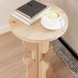 Coffee Table Natural 39.5 x 39.5 x 53.5 cm Solid pine wood 873556