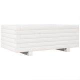 Garden Planter White 70x40x26.5 cm Solid Wood Pine 847329