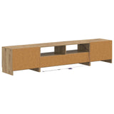 5 Piece LED TV Cabinet Artisan Oak Engineered Wood 3417013