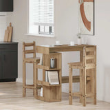 Bar Table with Storage Rack Artisan Oak 100x48x101.5 cm 856759