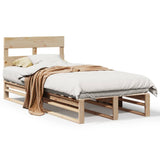 Bed Frame without Mattress 90x190 cm Single Solid Wood Pine 850821