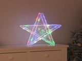 3D Star with 50 LEDs Multicolour 55 x 53.5 x 10 cm Acrylic 42019101