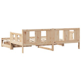 Daybed with Trundle and Drawers without Mattress 80x200 cm 3302227