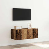 TV Wall Cabinet Old Wood 80 x 35 x 31 cm Engineered Wood 863104