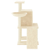 Cat Tree with Sisal Scratching Posts Cream 96.5 cm 172076
