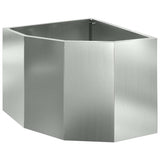 Corner Planter Silver 45 x 45 x 35 cm Galvanised steel 883652