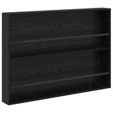 Magazine Rack 2 pcs Black Oak 100 x 12 x 70 cm Engineered Wood 890853